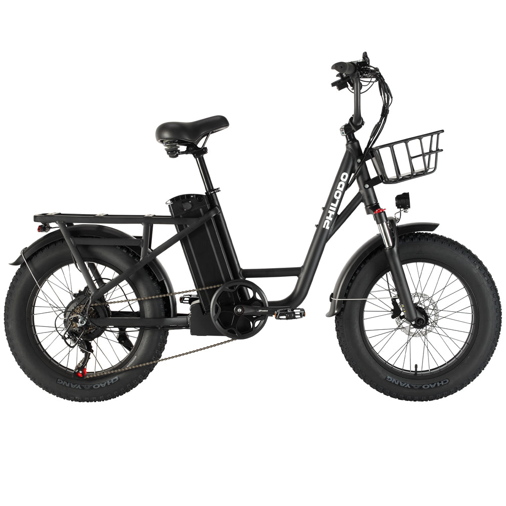 fullerton electric bicycle PHILODO T1 Step-Thru Utility Electric Fat Bike – PHILODO BIKES