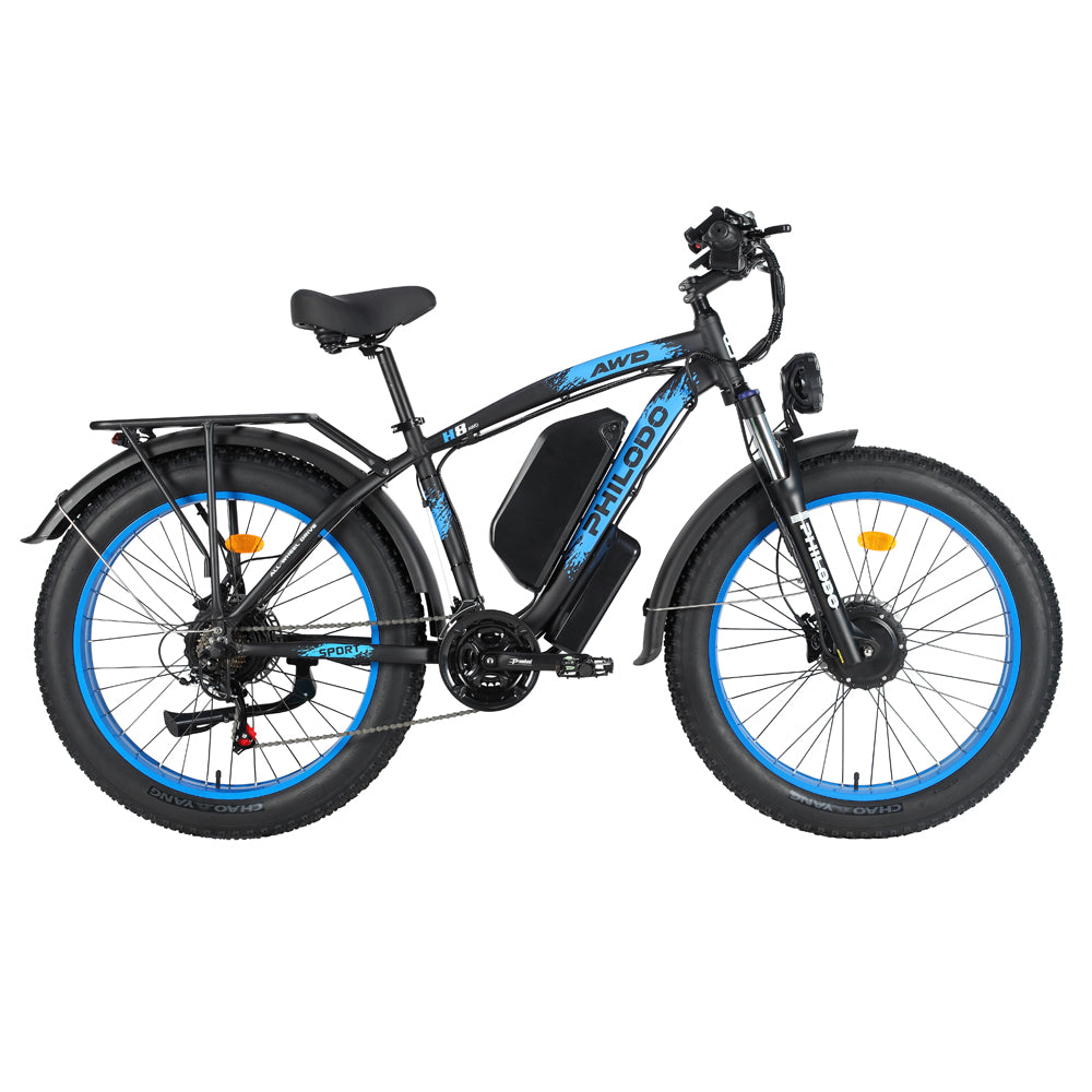 PHILODO H8 Dual Motor Fat Tire Electric Bike – PHILODO BIKES PHILODO H8 Dual Motor Fat Tire Electric Bike – PHILODO BIKES