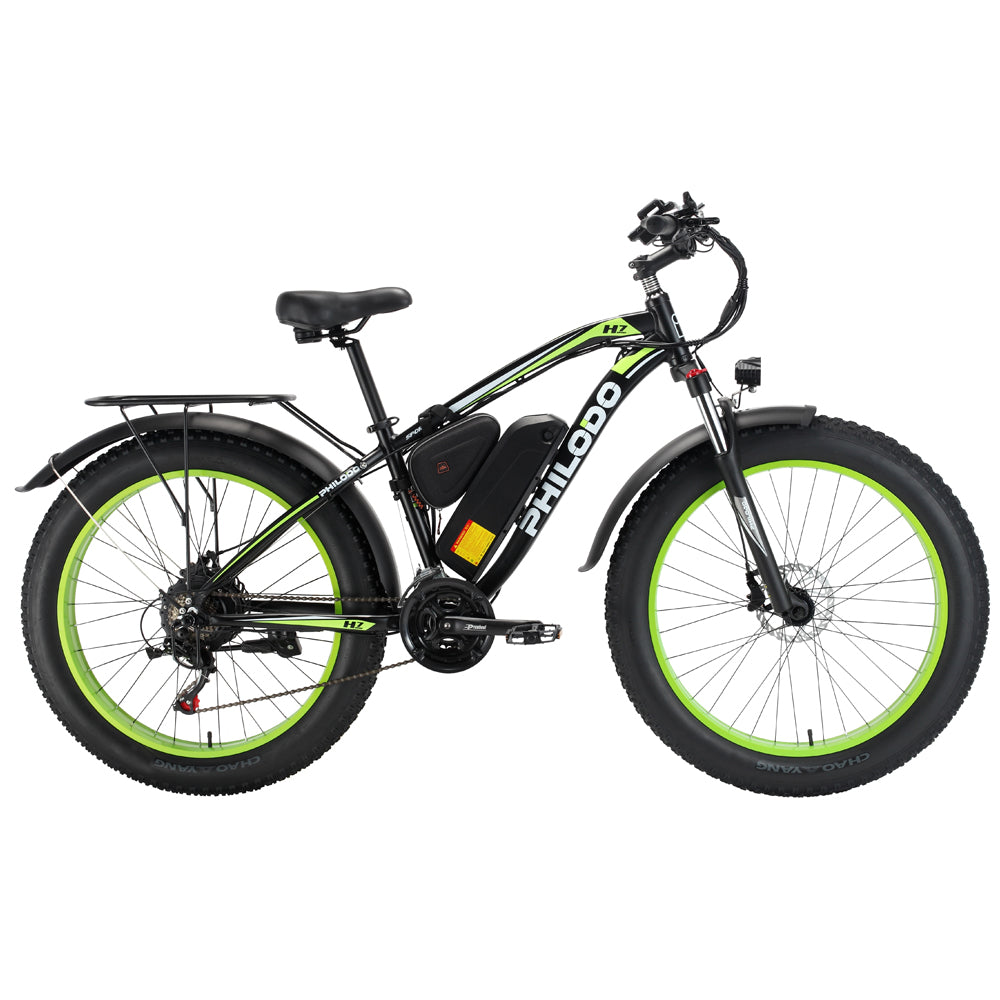 PHILODO BIKES -Elektrofahrrad Fatbike Daumengas/Pedalunterstützung 1000W