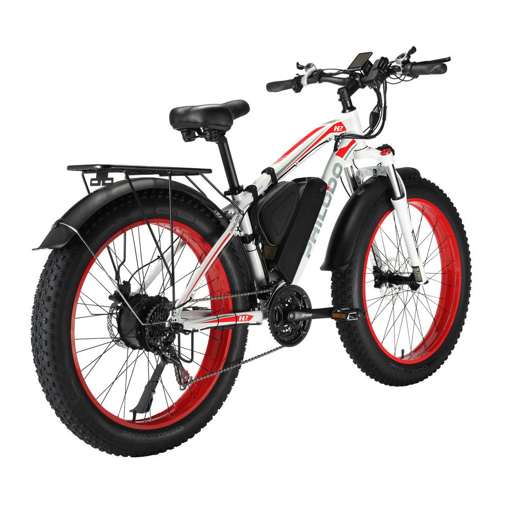 PHILODO BIKES -Elektrofahrrad Fatbike Daumengas/Pedalunterstützung 1000W